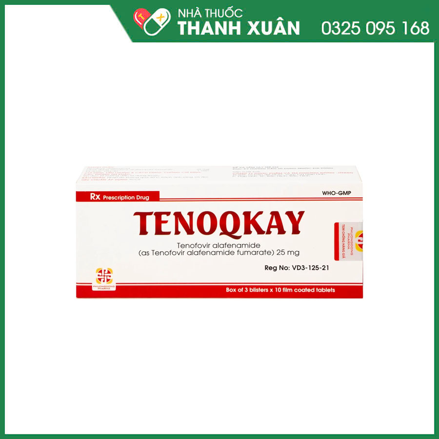 Tenoqkay thuốc điều trị viêm gan B mãn tính ở người lớn và thanh thiếu niên